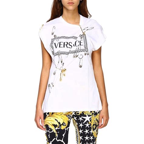 versace white blouse|versace tops ladies.